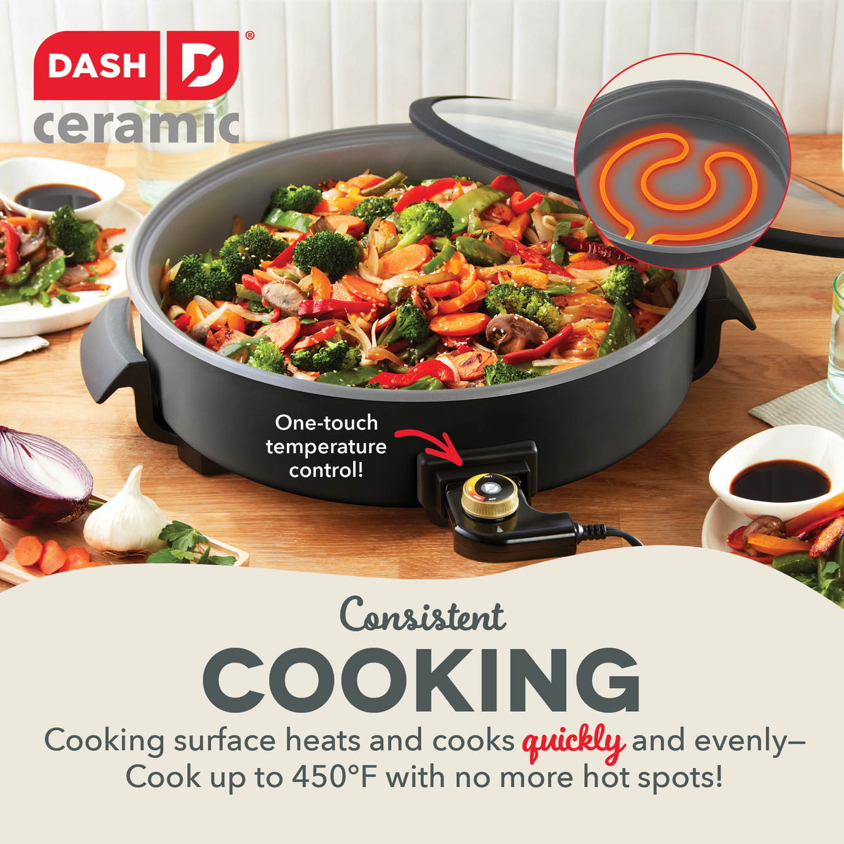 Ceramic Nonstick Family Size Skillet