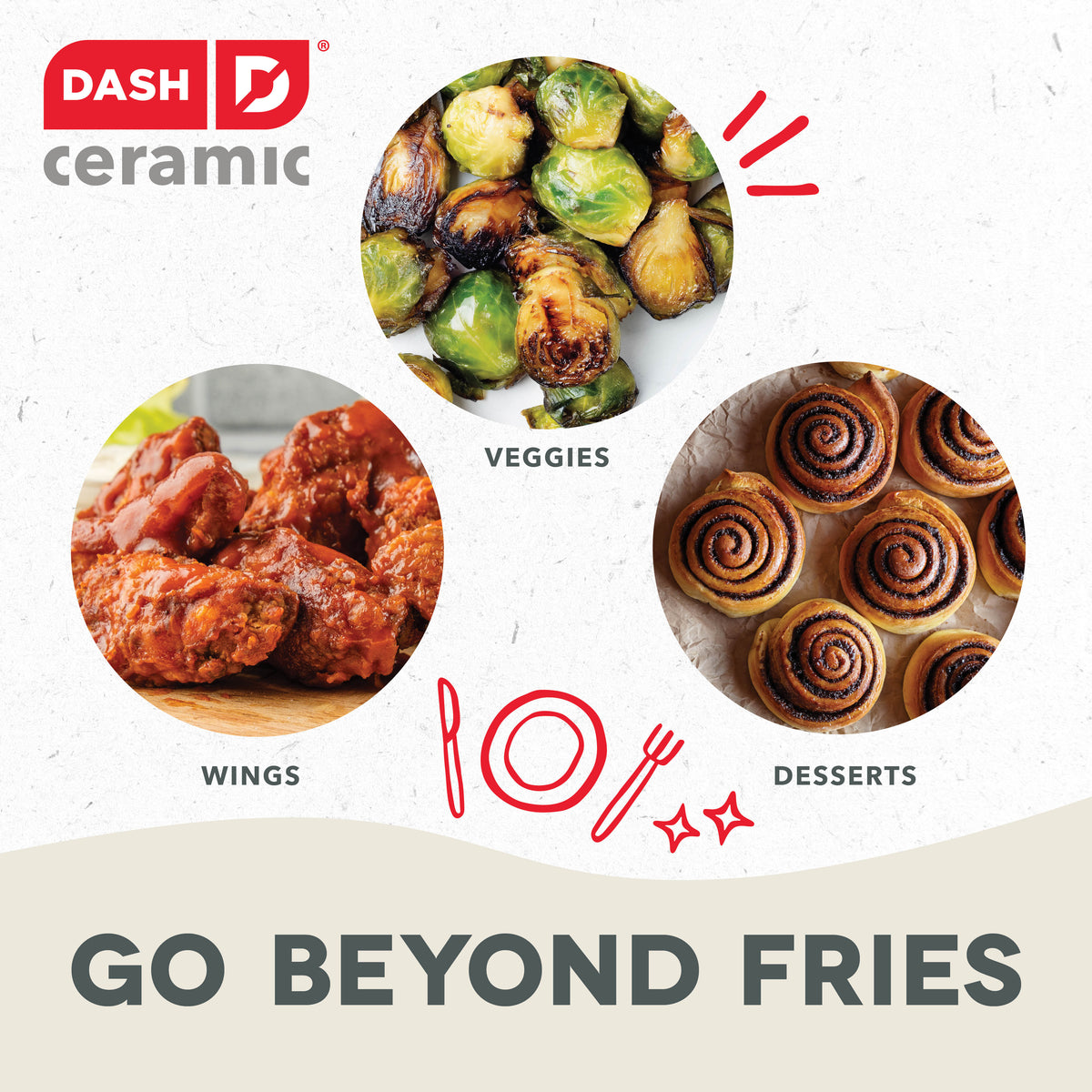 Ceramic Tasti-Crisp Express Air Fryer 2.6QT