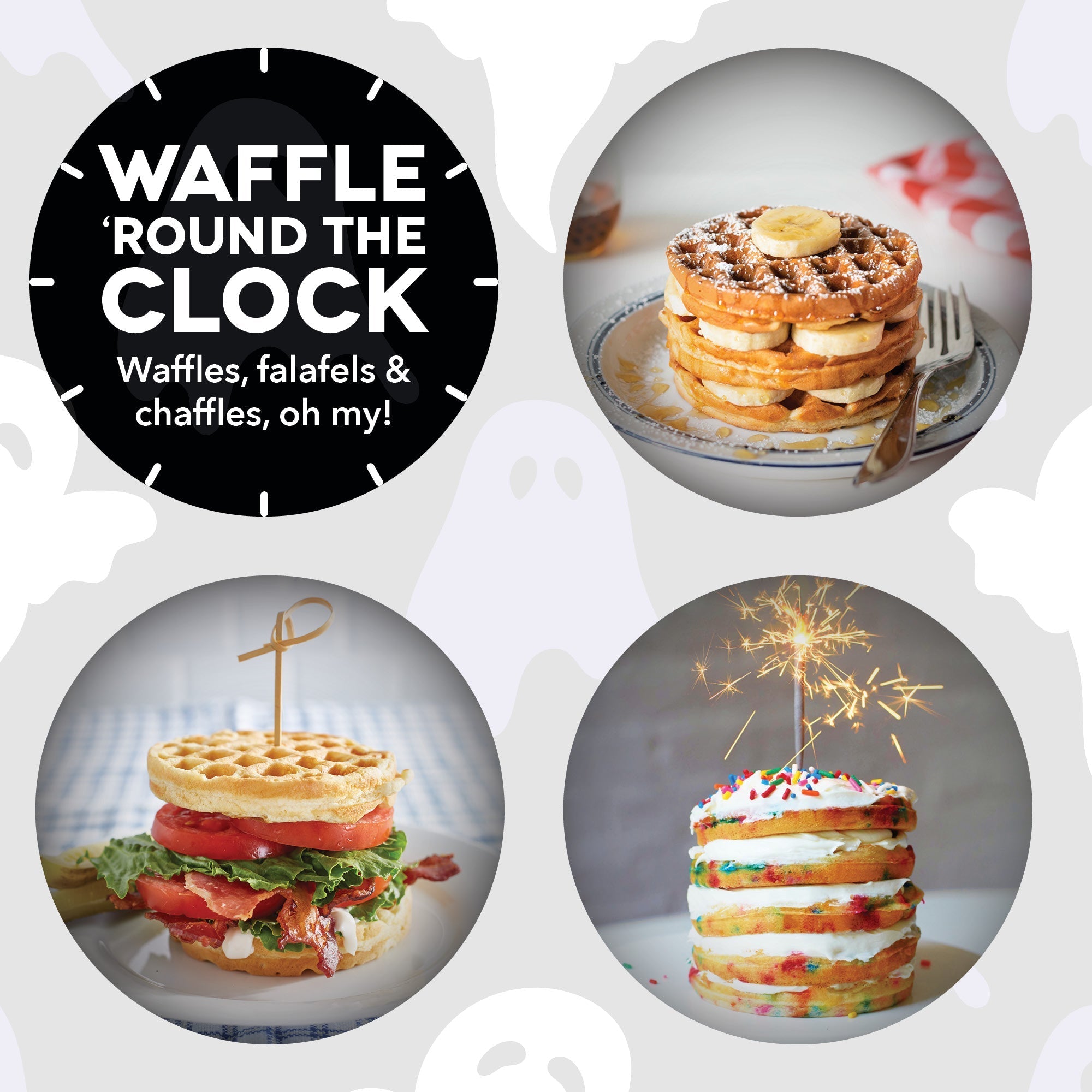 Ghost Mini Waffle Maker